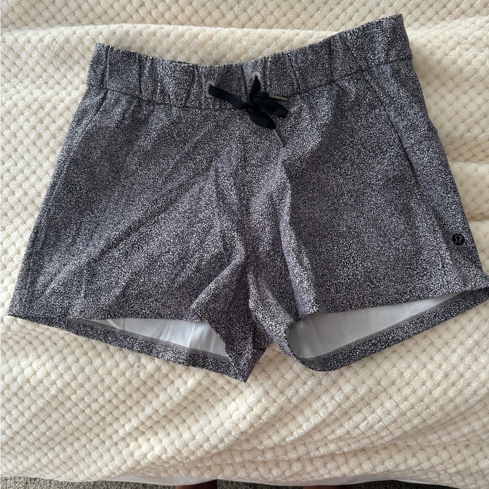lululemon athletica Black and White Athletic Shorts